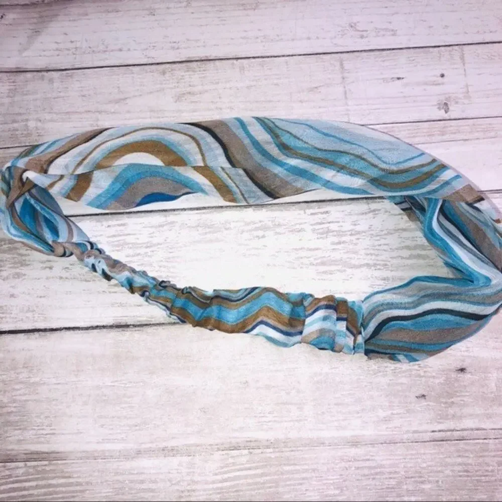 Women's Hair Accessory Multi-color  Three Way Style Blue Headband